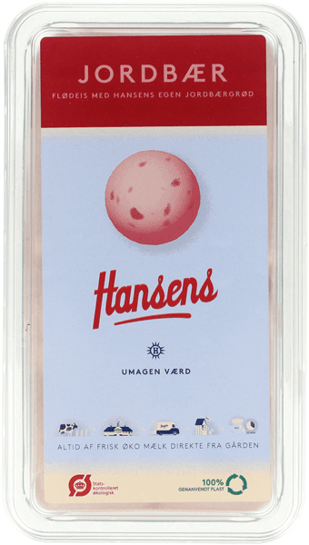 Jordbær Flødeis Øko